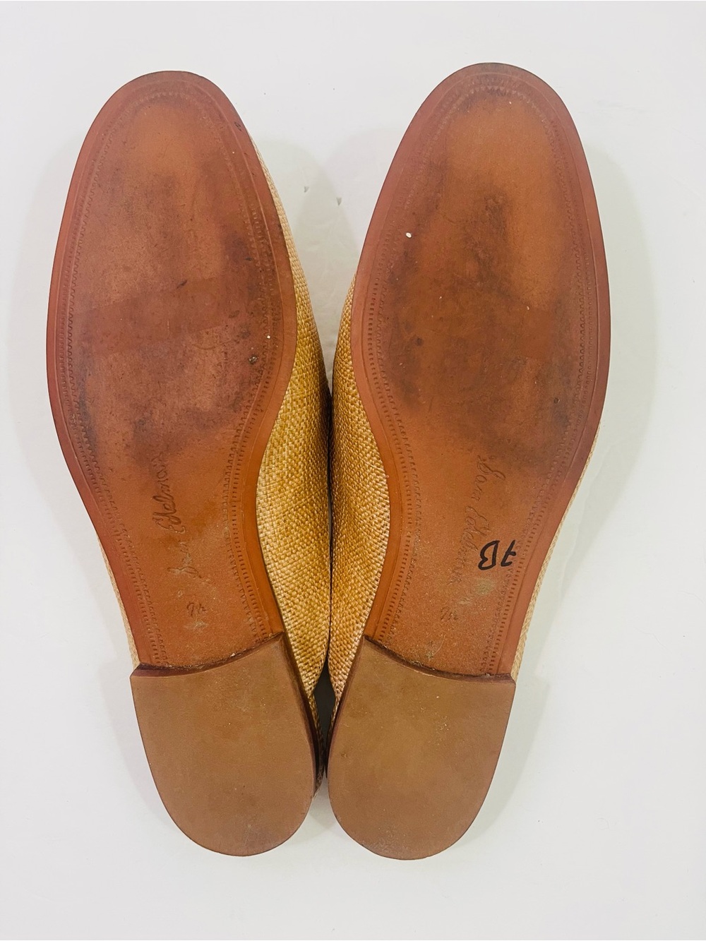 Sam Edelman Linnie Bit Mule Loafer Buff Tan Raffia - Picture 6 of 13